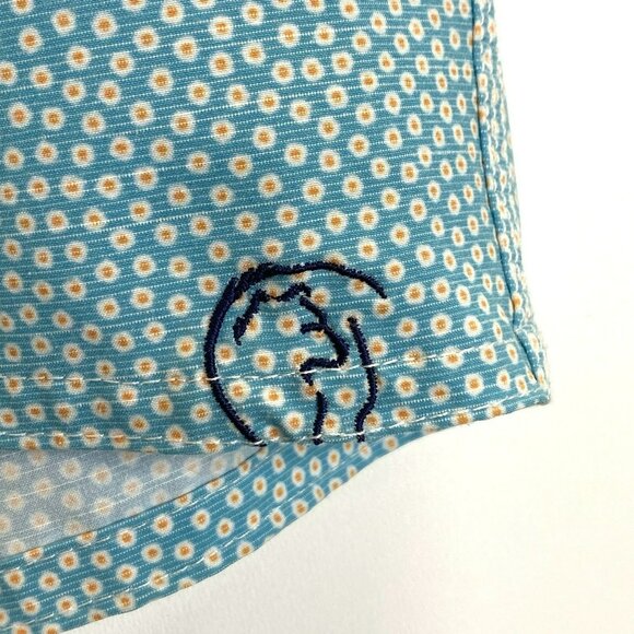 Johnnie O Mens Board Shorts Size 34 Crossbow Floral Swim Trunks Breaker Blue - Picture 2 of 6